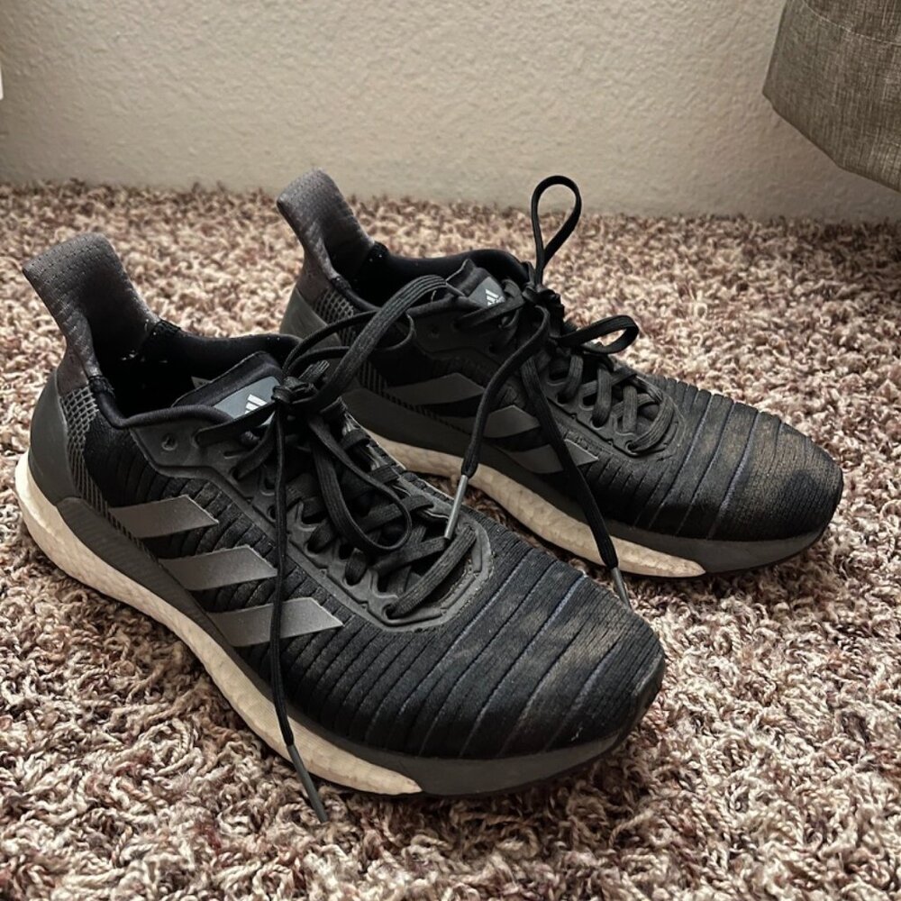 Adidas Ultraboost Sneakers, Size 6, Black/Grey